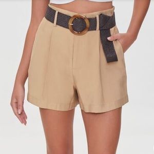 Forever 21 woven shorts, color: cappuccino
